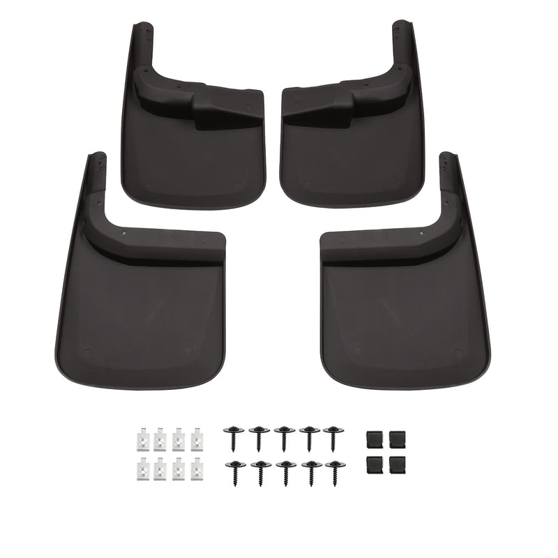 Front+Rear Spec-D Tuning Splash Guard Mud Flaps Compatible with 2015-2018 Ford F250 F350 Super Duty w/o Wheel Lip