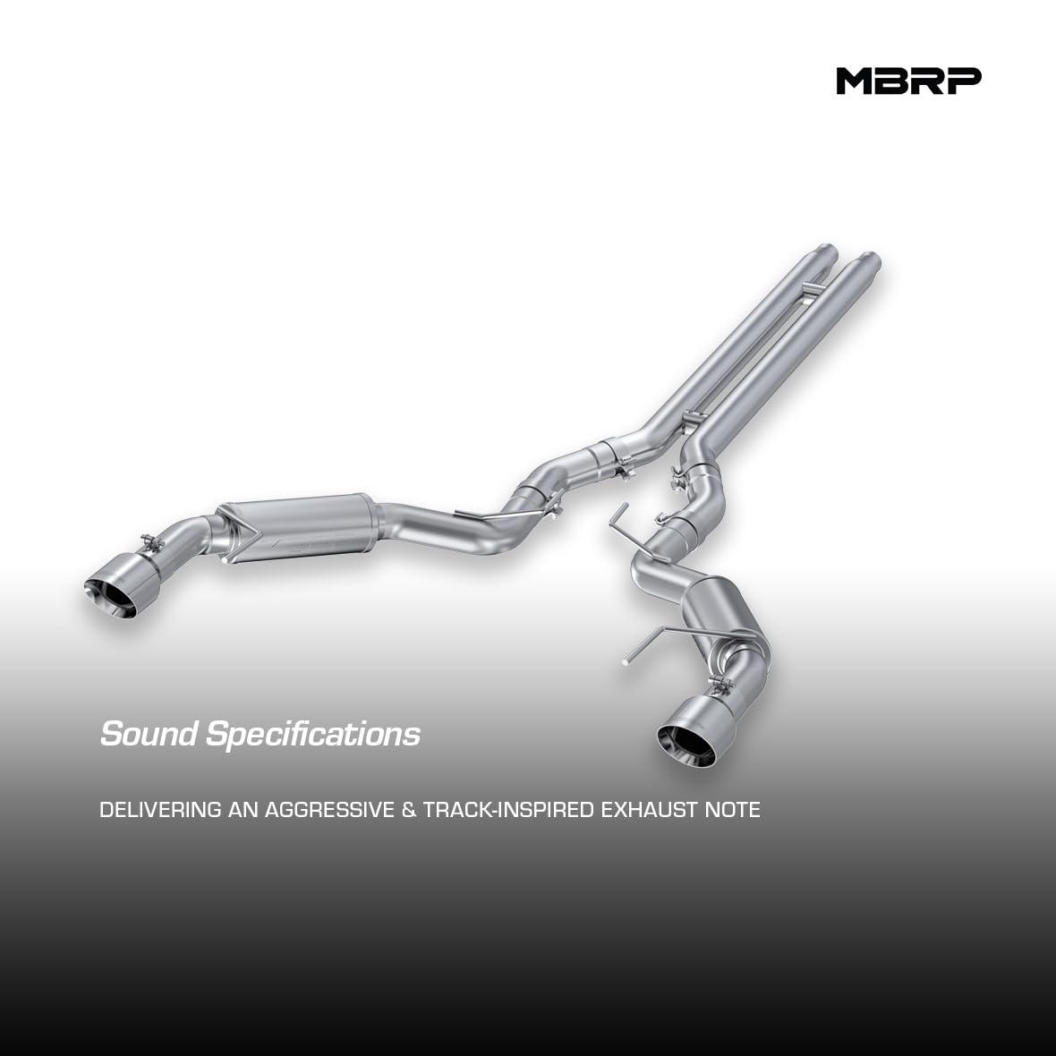 3" MBRP Cat Back, Dual Split Rear, Race Version Exhaust System with 4.5" tips (Aluminized Steel)