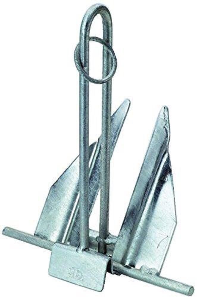 Steel Slip Ring Attwood 9961-1 Penetrating Anchor, 5-1/2-Pound Weight, Silver Finish
