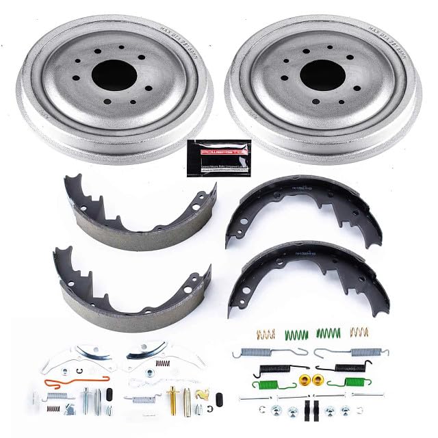 Power Stop KOE15278DK Rear Replacement Brake Kit-OE Brake Drums & Ceramic Brake Pads For Chevrolet G10 Van 1971, GMC G15/G1500 Van 1971 [Model Specific]