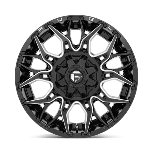 D769 TWITCH FUEL OFF-ROAD 22X10, 6X135/5.5, 4.79, 18mm GLOSSY BLACK MILLED - D76922009847