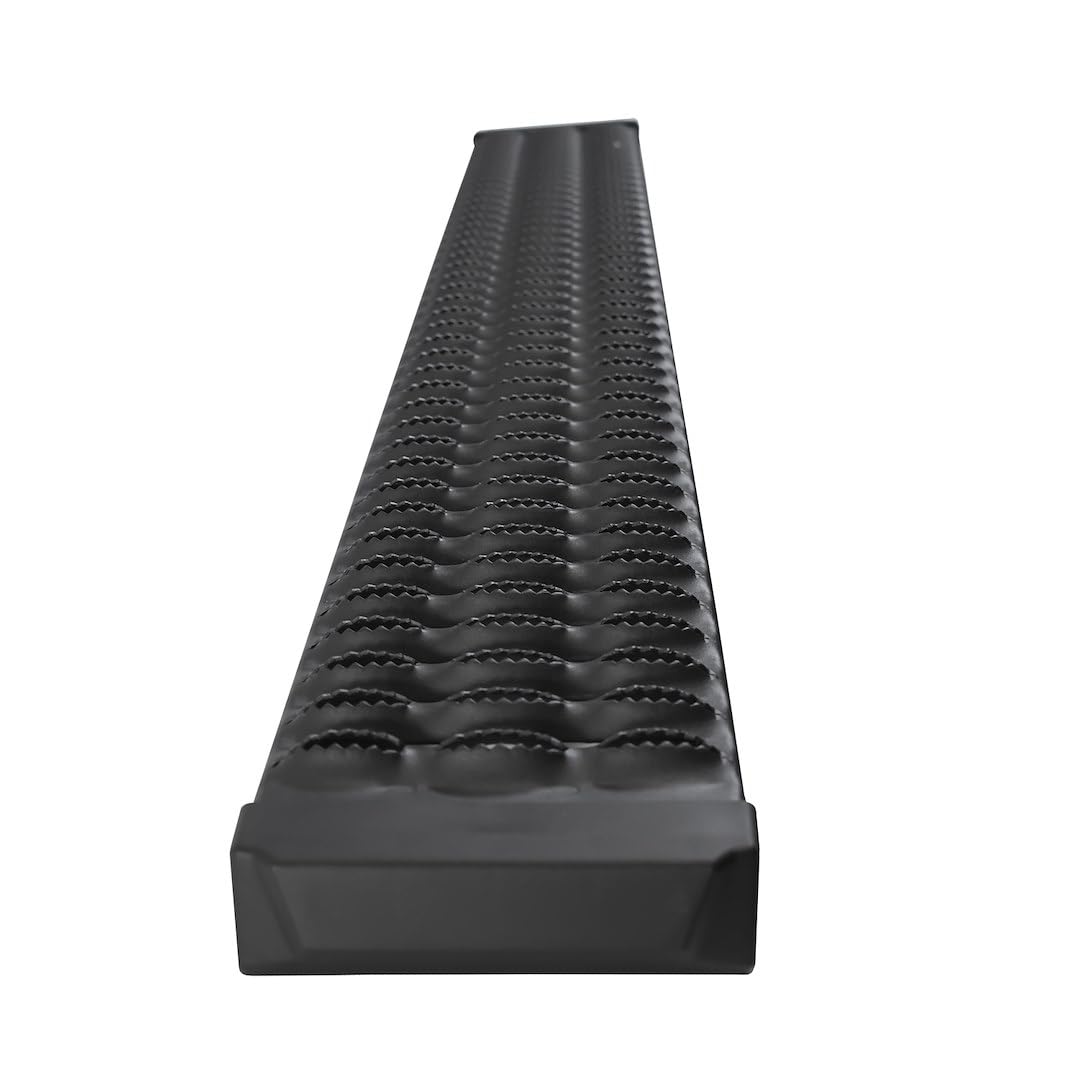 TrailFX Running Board RBA001TI Fits Chevrolet Silverado 1500 Standard Cab 2007-2018 Aggressive Series 6.5 Inch Titanium Black Powder Coated Aluminum 250 lb Capacity Set of 2