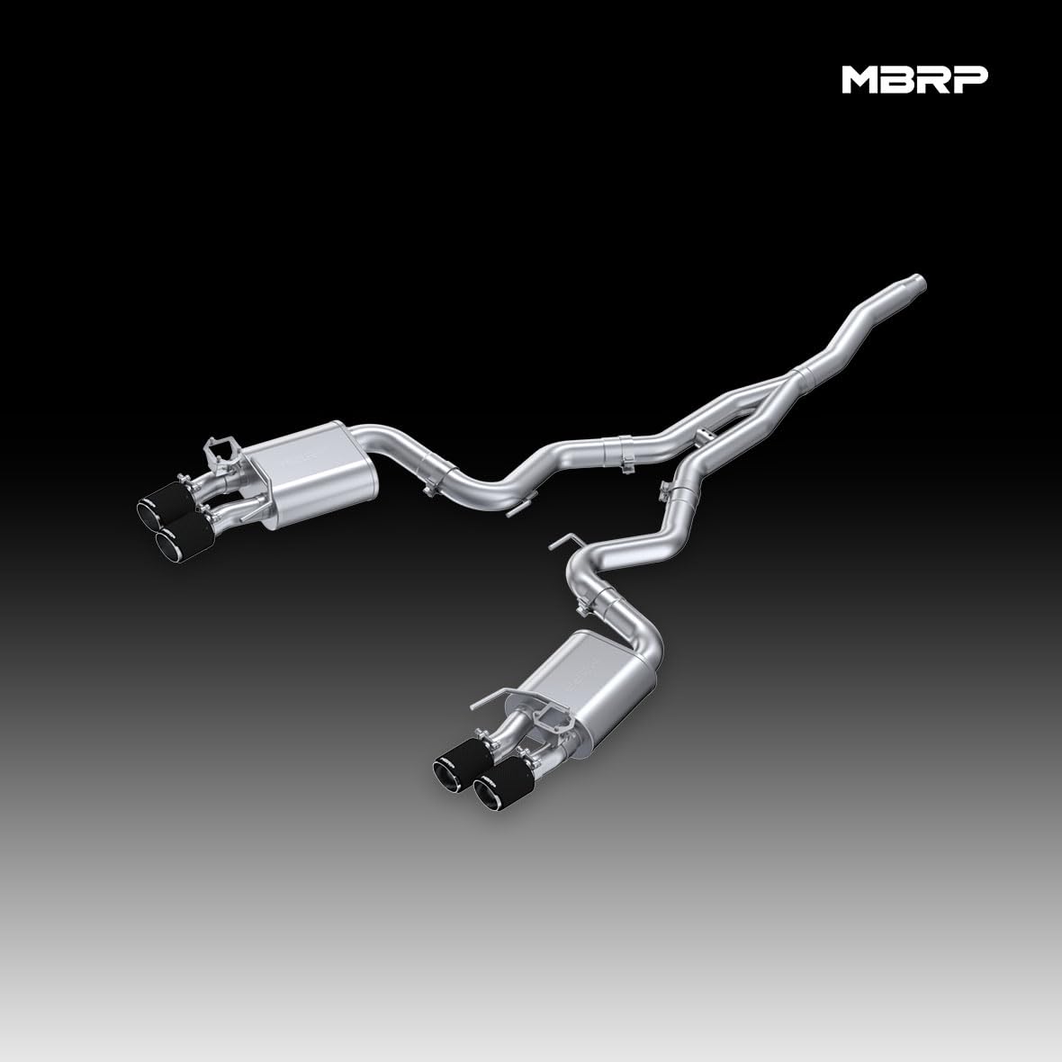 2.3L Ecoboost MBRP 18-22 Ford Mustang Cat-Back Exhaust w/Quad Carbon Fiber SS Tips - T304