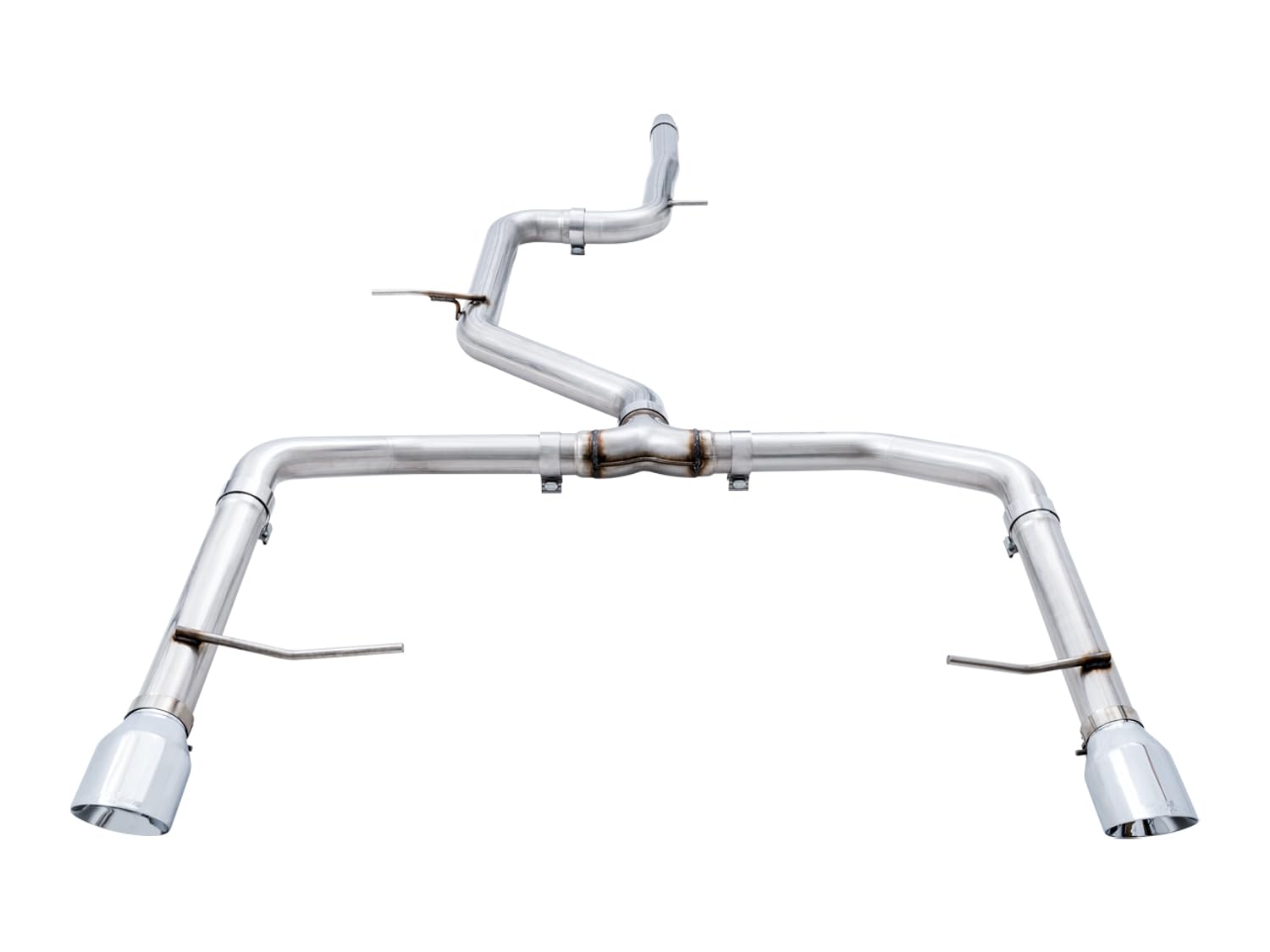 AWE Tuning Volkswagen Jetta GLI Mk7 18-21 Track Edition Exhaust - Chrome Silver Tips (Fits OEM DP) - 3020-22034