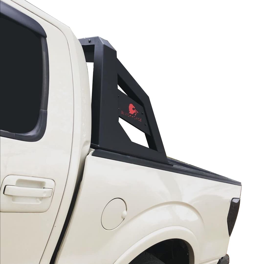 Armour BLACK HORSE Roll Bar Matte Black Compatible with 2001-2006 Chevrolet Silverado 3500|2007-2022 Chevrolet Silverado 3500 HD-RB-AR1B