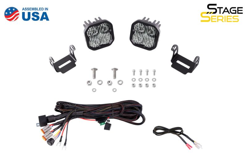 Diode Dynamics SS3 LED Ditch Light Kit for 2021 Ford Bronco, DD7187 Pro Yellow Combo