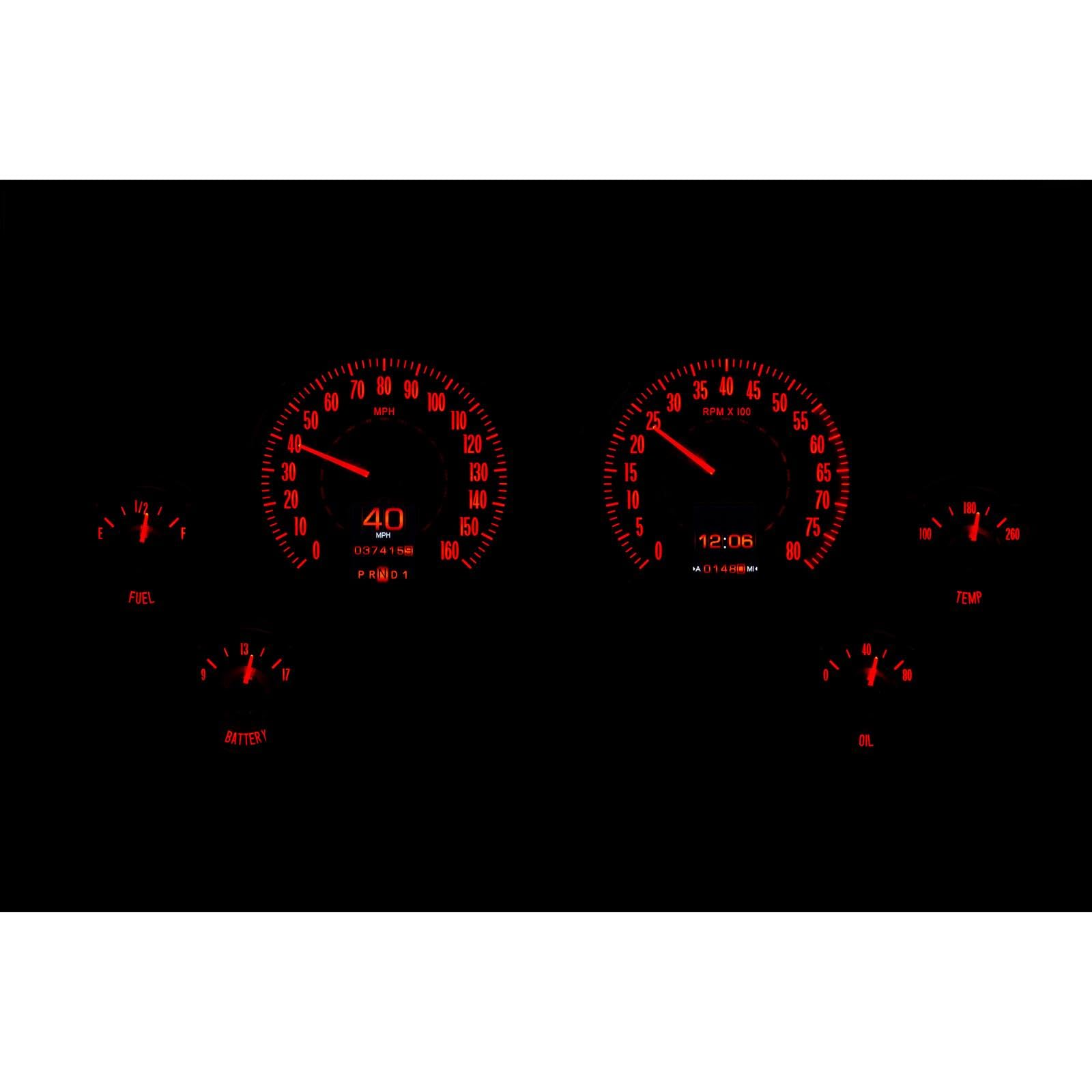 Dakota Digital Retrotech Gauge Instrument System RTX-63C-VET-X Compatible with 1963-67 Chevy Corvette