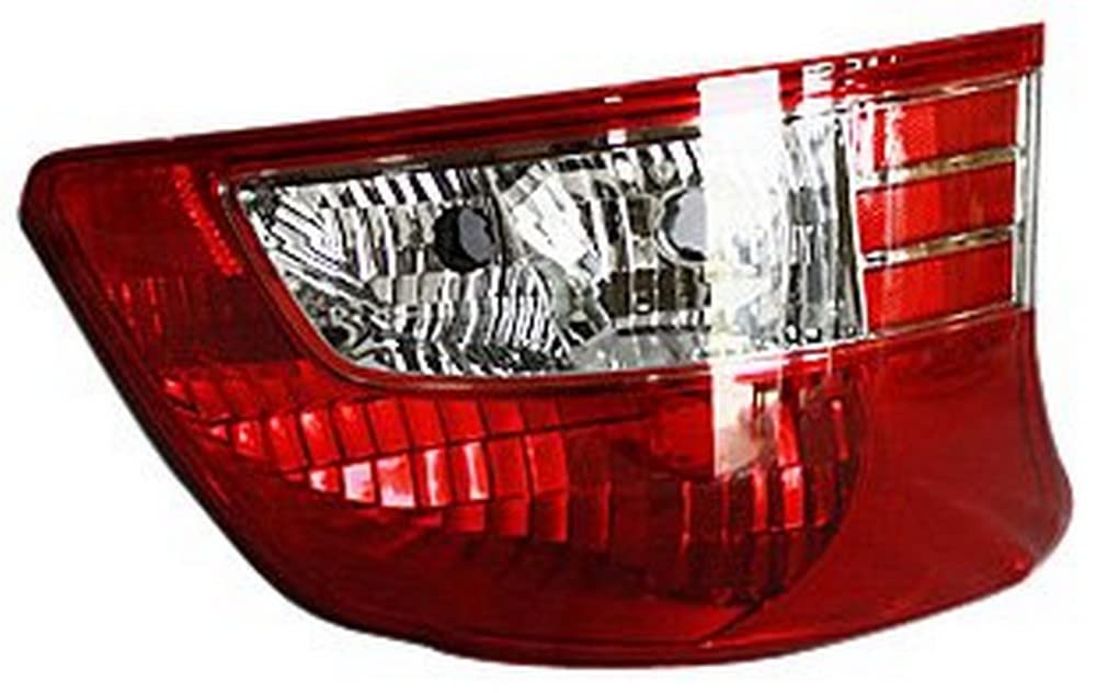 Left TYC Tail Light Assembly Compatible with 2007-2012 Toyota Yaris