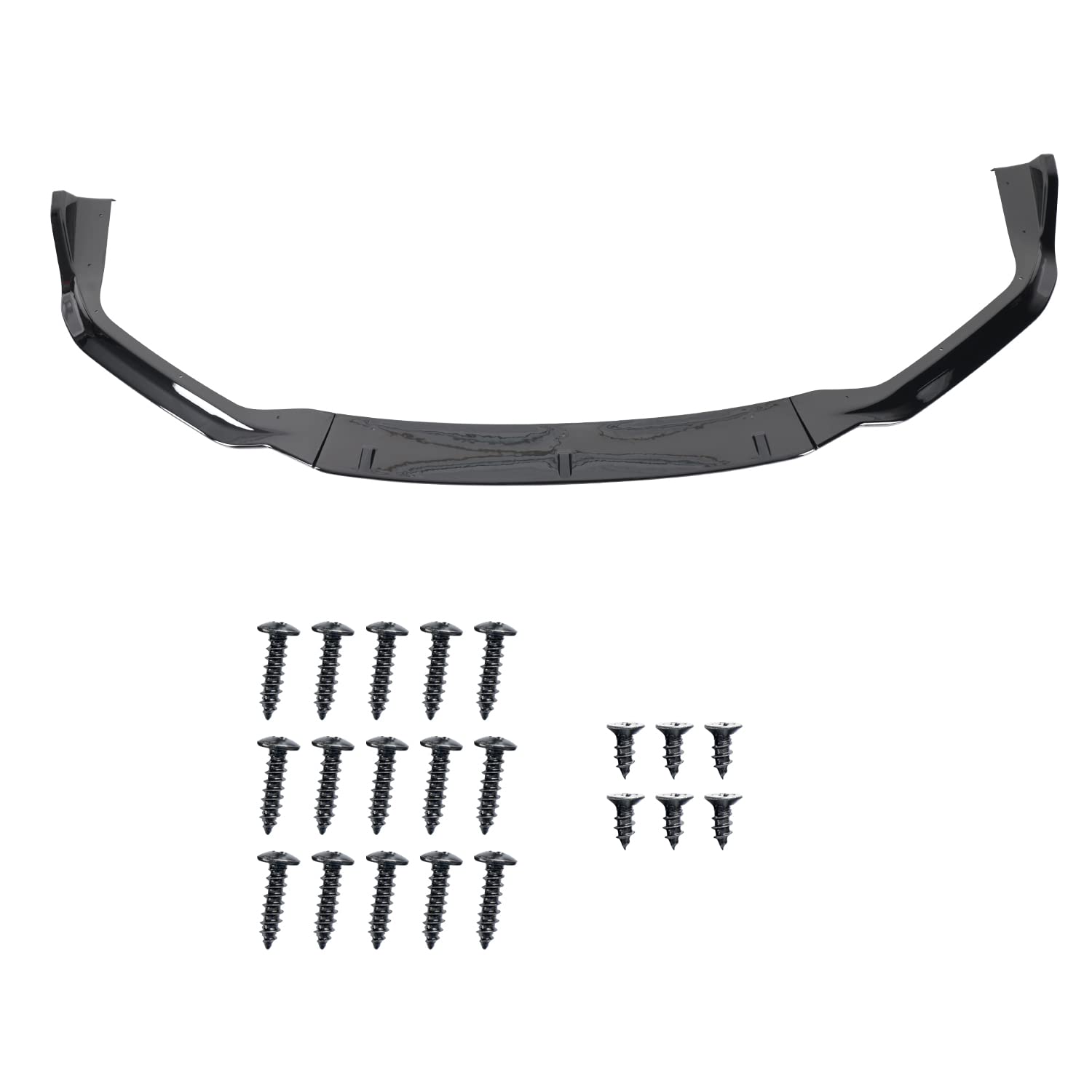 Glossy Black Spec-D Tuning Front Bumper Lip Spoiler Splitter 3PC Compatible with Lexus IS250 F-Sport 2014-2016