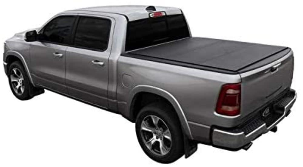 Hard Tri-Fold Cover LOMAX B3040069; Black Urethane Finish; Split Rail;