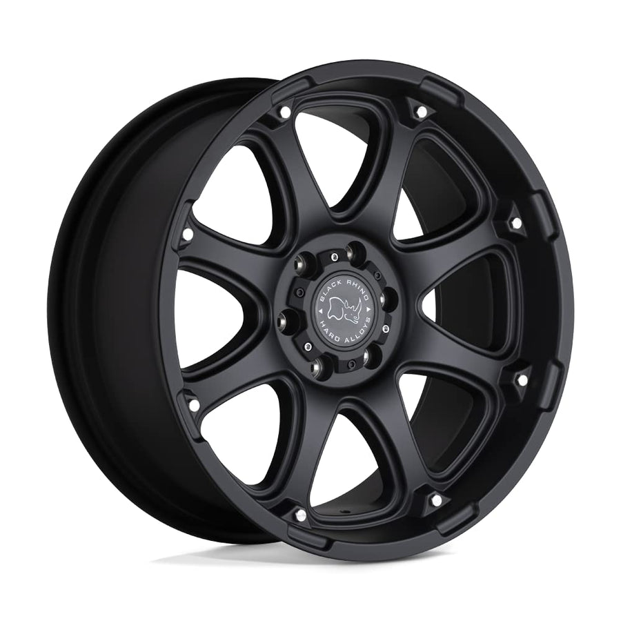 Black Rhino GLAMIS Hard Alloys 17X9 5X5.0 4.53-12mm MATTE BLACK - 1790GLA-25127M78