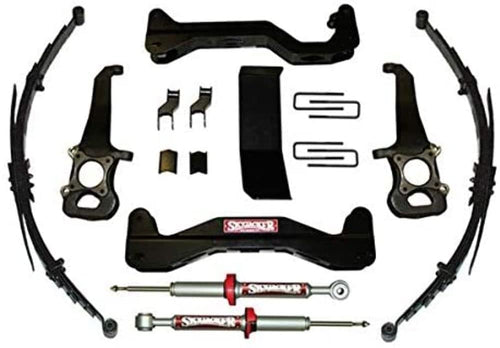 Skyjacker Suspension Lift Kit D400BAK-N w/Shock Nitro Shocks 4 in. Lift Incl. Front Leaf Springs Front U Bolt Kit Front Bushing Kit Rear Add-A-Leafs