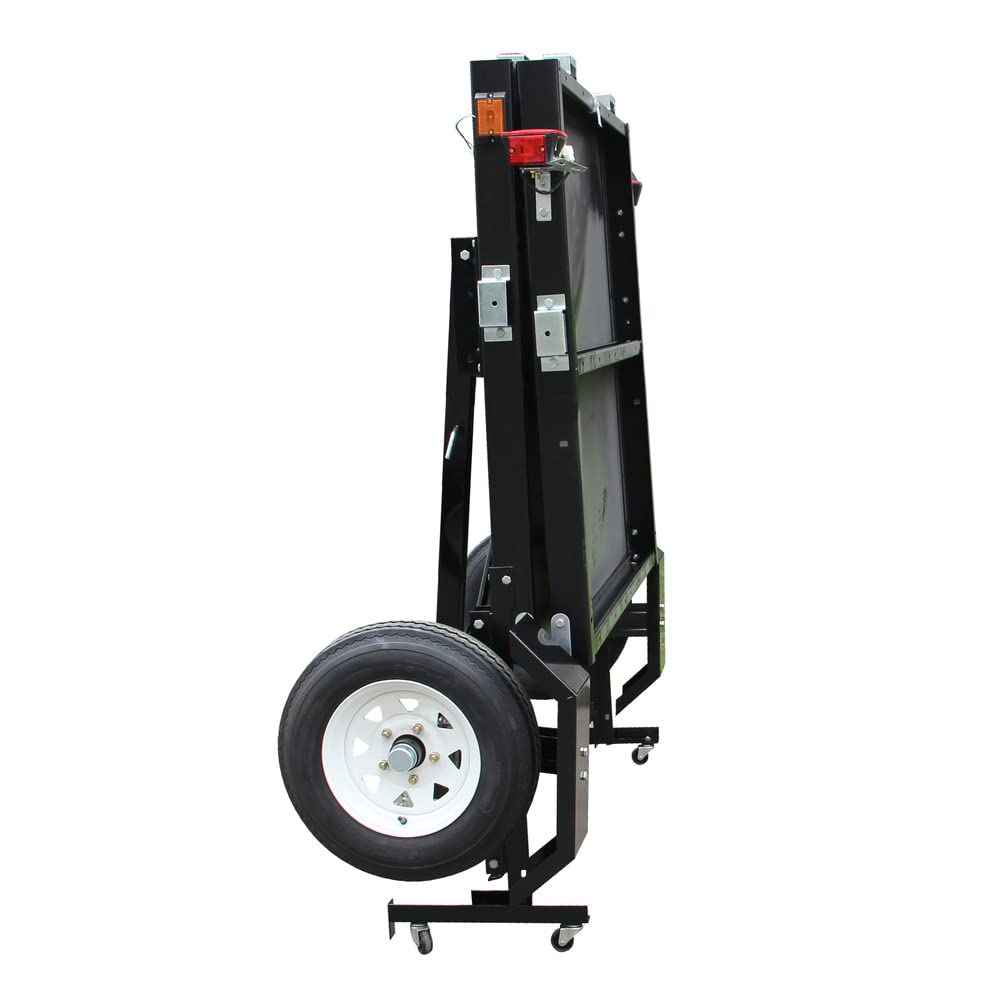 4 x 8 DK2 Single Axle Folding Utility Trailer, Load Capacity 1450 lb, Deck Length 8 ft, Deck Width 4 ft, Model# MFT4X8