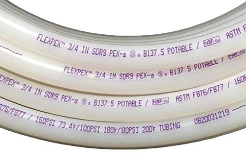 SafePEX 06168 Tubing, 1/2" X1000', A-PEX Hot/ Red Writing