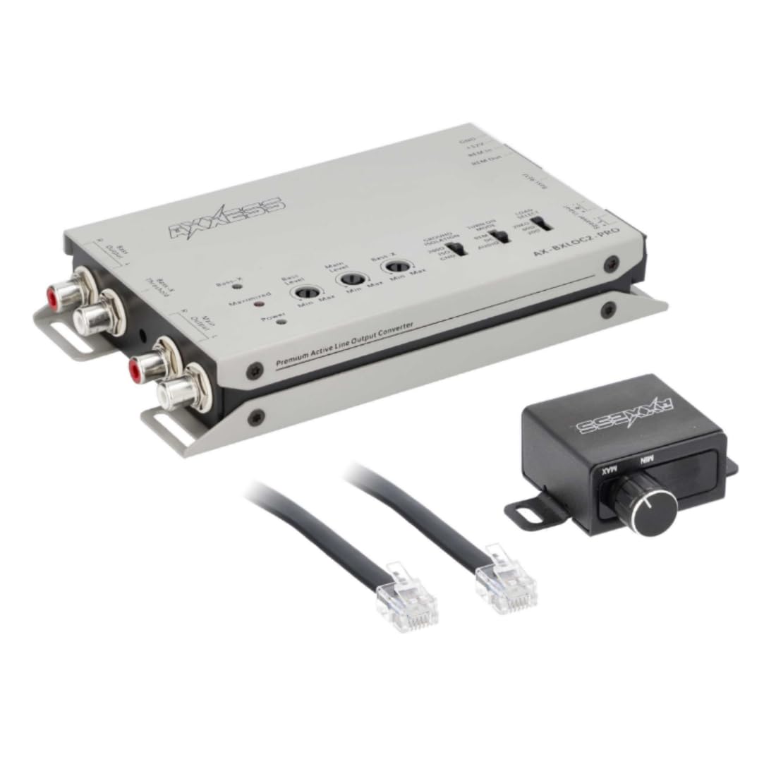 4CH Active Line Output Converters Metra Brands with Bass Restoration + Ba