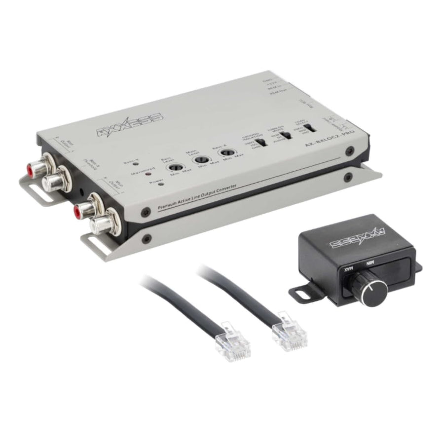 4CH Active Line Output Converters Metra Brands with Bass Restoration + Ba