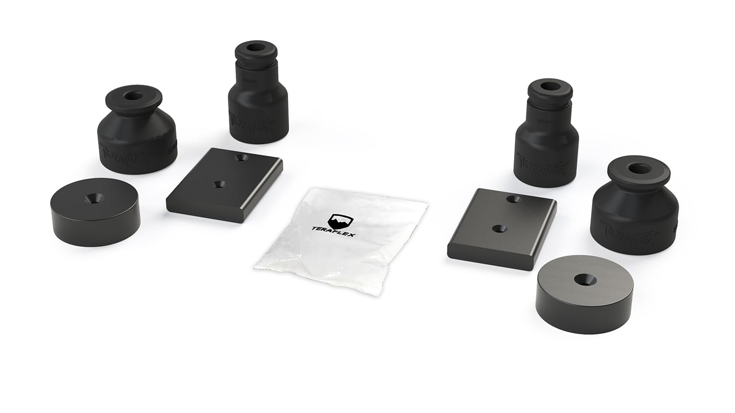 TeraFlex 1954625 4" Front And Rear JK Bump Stop Extension Kit