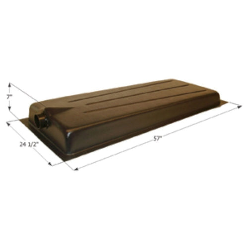HT708ED ICON Holding Tank Center End Drain with 3" Spigot & Level Sensors Installed