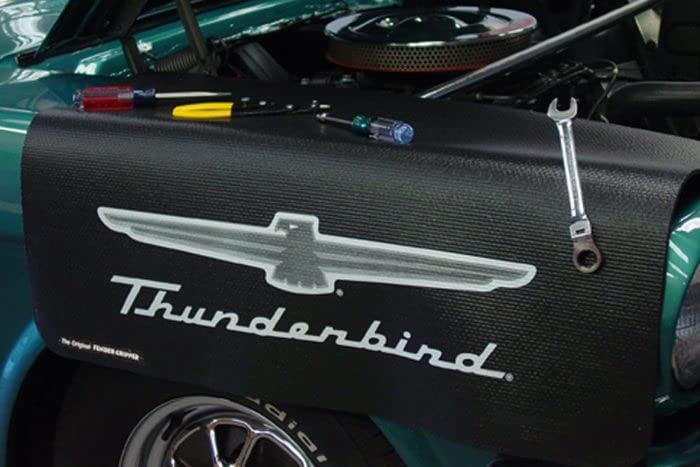 Fender Gripper Cover Fender with Ford Thunderbird Logo | Officially Licensed by Ford Motor Company | Universal Fit | Standard Size 22" X 34" | FG2110