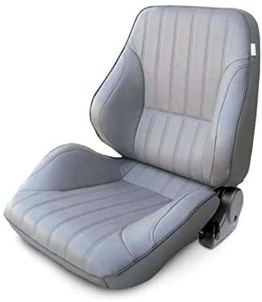 Gray Vinyl Racing Rally Low Back Recliner ProCar by Scat 80-1050-52L Left Seat