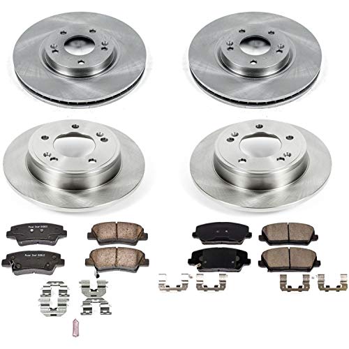 Power Stop Autospecialty KOE8162 Front and Rear Replacement Brake Kit-OE Brake Rotors & Ceramic Brake Pads