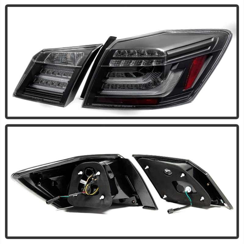 Honda Accord 2013-2015 Spyder 5082053 4DR (Original LED Version) LED Tail Lights - Black
