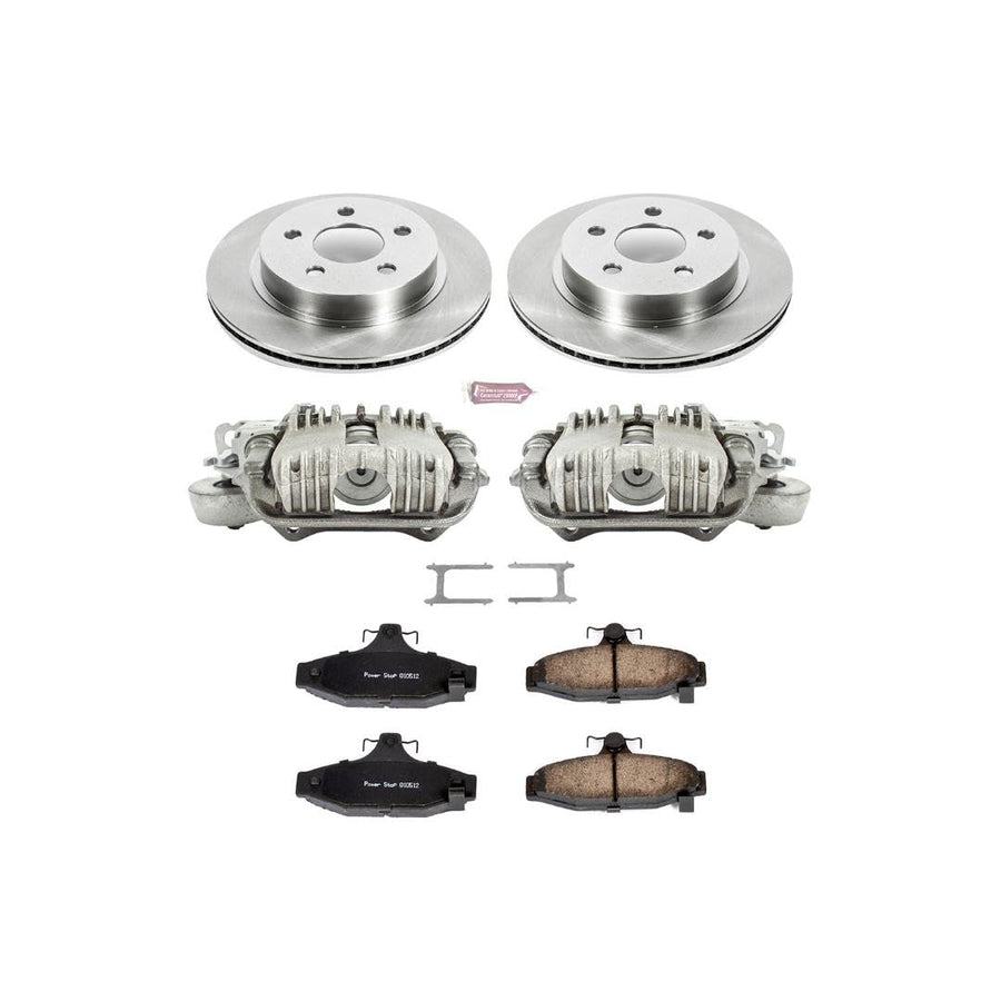 Power Stop KCOE1531 1-Click Autospecialty OE Replacement Brake Kit with Calipers For Chevrolet Camaro 1993-1997, Pontiac Firebird 1993-1997 [Model Specific]