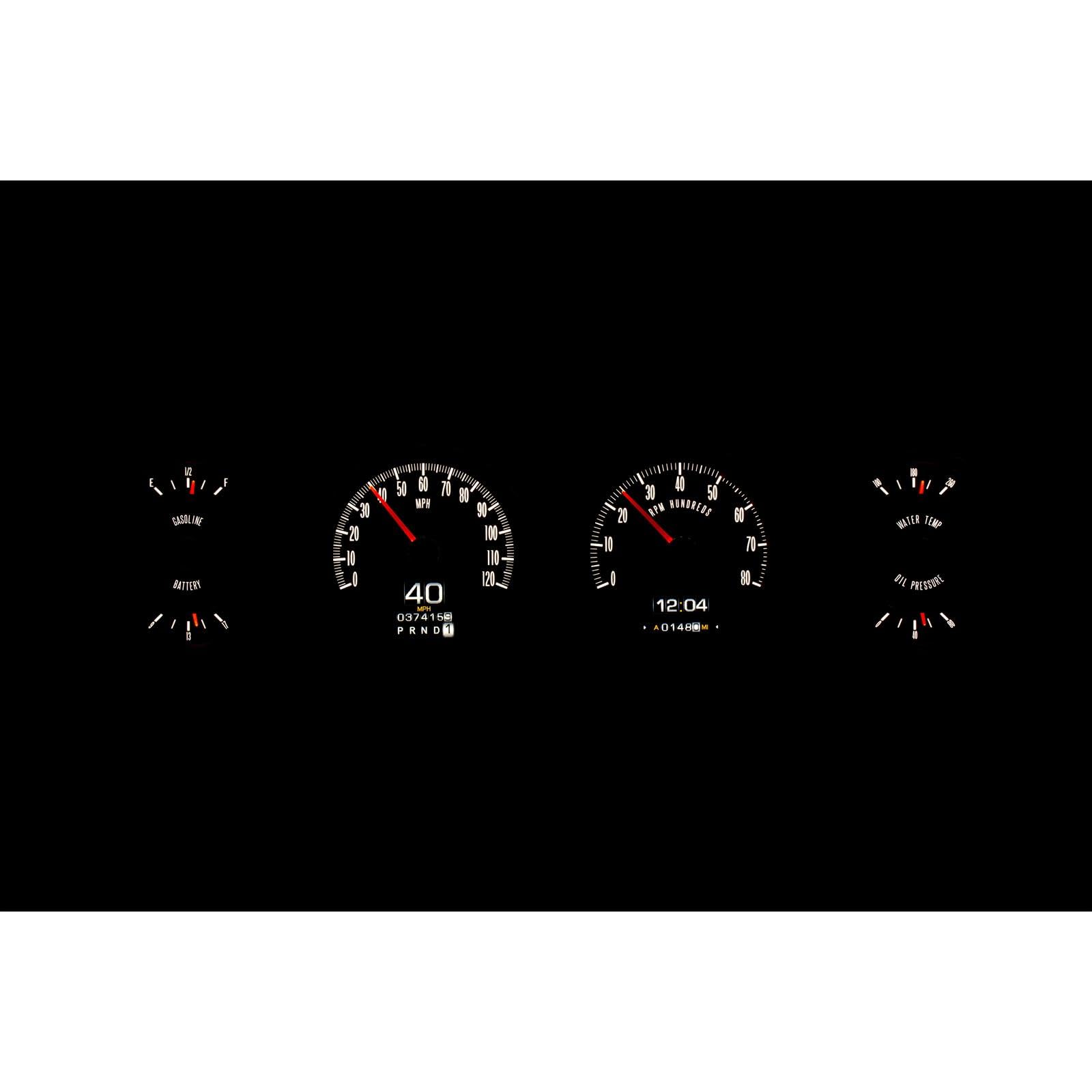Dakota Digital Retrotech Gauge Instrument System RTX-64P-GTO-X Compatible with 1964-67 Pontiac GTO Lemans Tempest