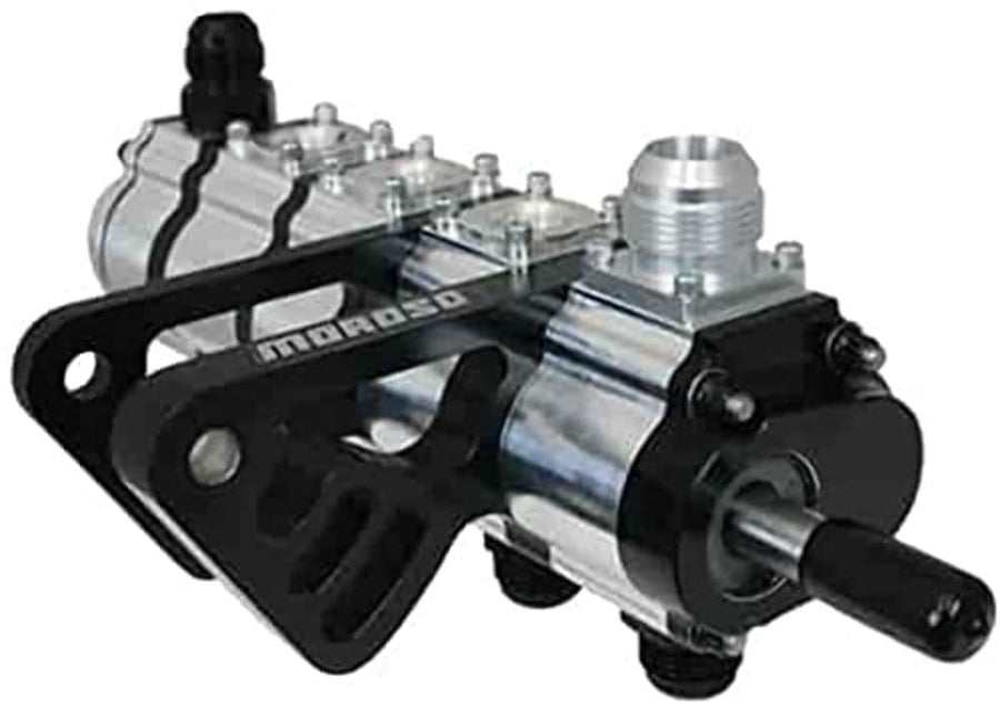 Moroso 22414 Tri Lobe 4 Stage Dry Sump Oil Pump, Driver's Side Double Shear Mount for Marine/Circle Track