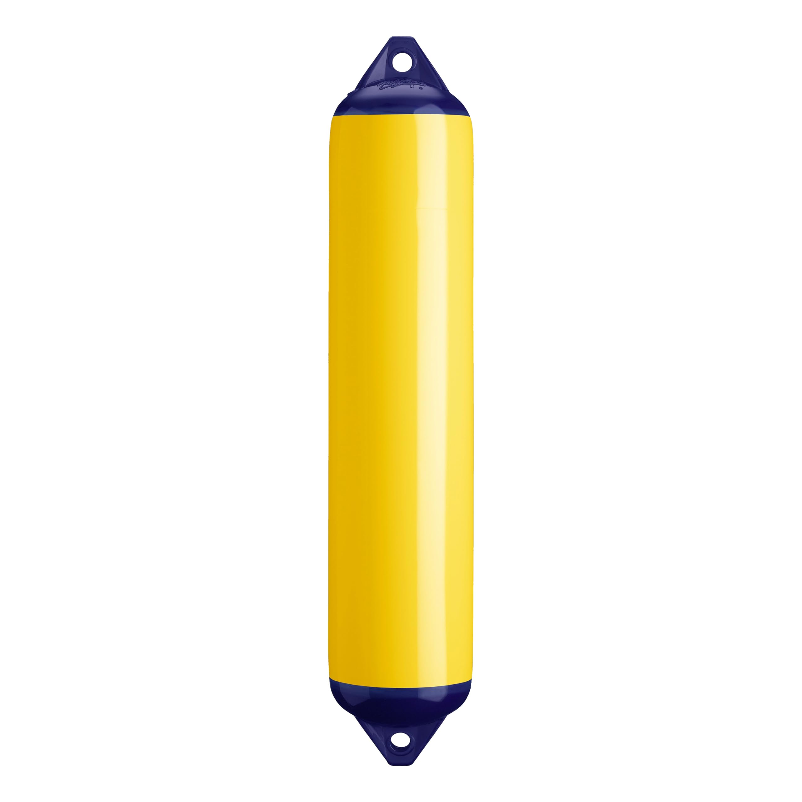 F-4 Standard Polyform Boat Fender Blue Ropehold - Yellow