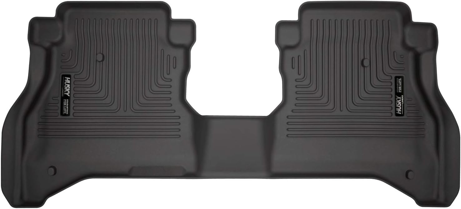Weatherbeater Husky Liners Floor Mats | Fits 2020-2025 Jeep Gladiator | 2nd Row, 1-pc Black - 14881