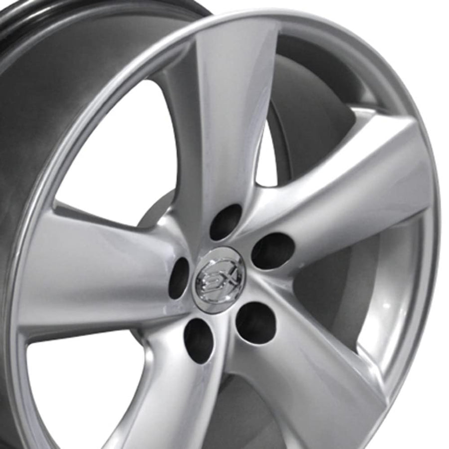 Hyper Silver Wheel OE Wheels LLC LX19-18080-5450-35HS Painted (18 x 8. inches /5 x 114 mm, 35 mm Offset)