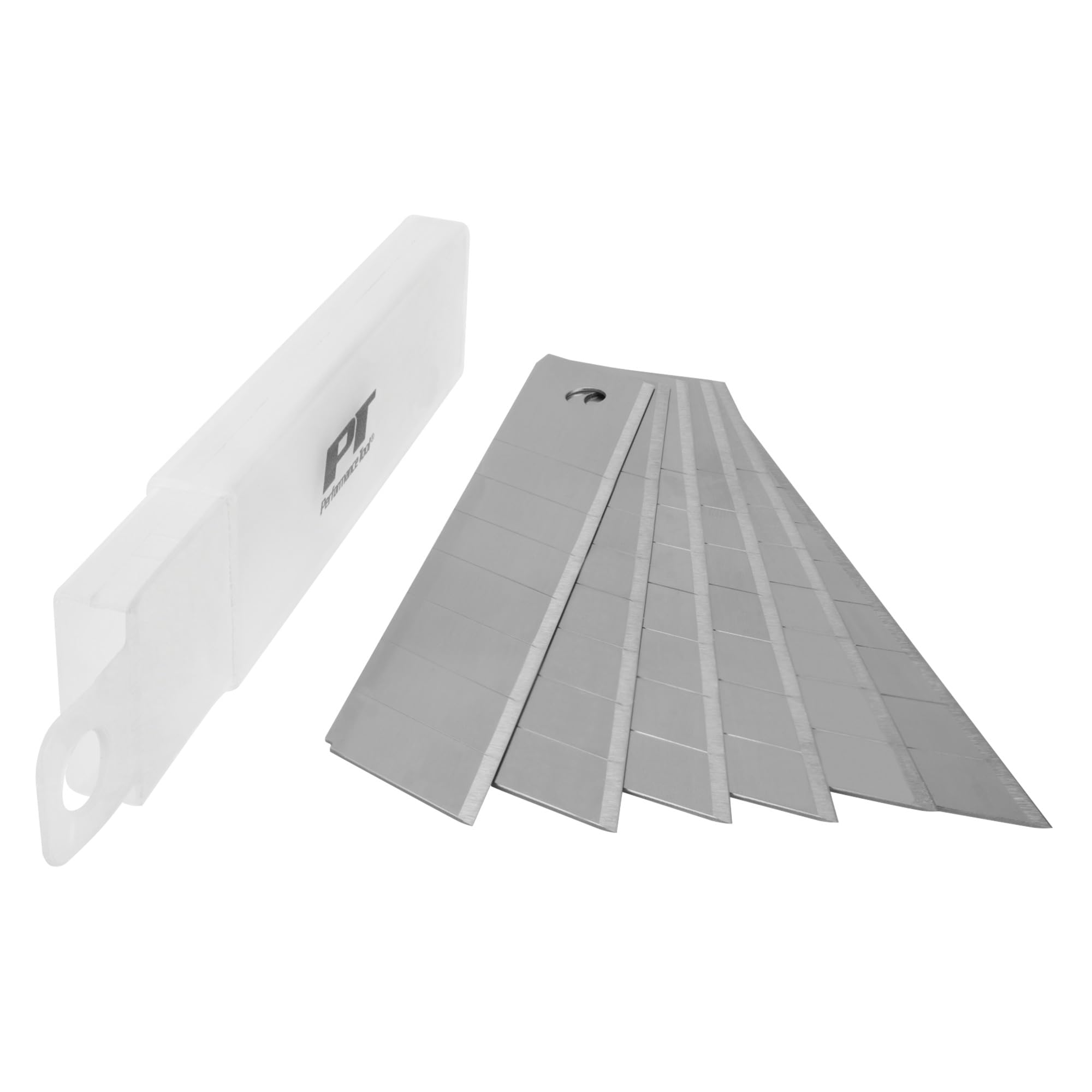 10pc Performance Tool W7522 Stainless Steel Snap Blade Replacement for Box Cutters and Floor Scrapers