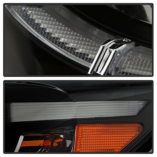 Mazda CX-5 13-16 Spyder 5083319 Projector Headlights - DRL LED - Black
