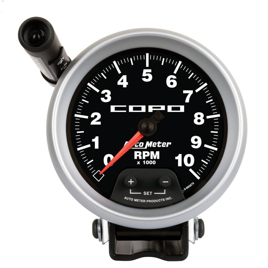 Tachometer AutoMeter Gauge, 3 3/4", 10K RPM, Pedestal W/ Ext. Quick-Lite, Copo (880879)