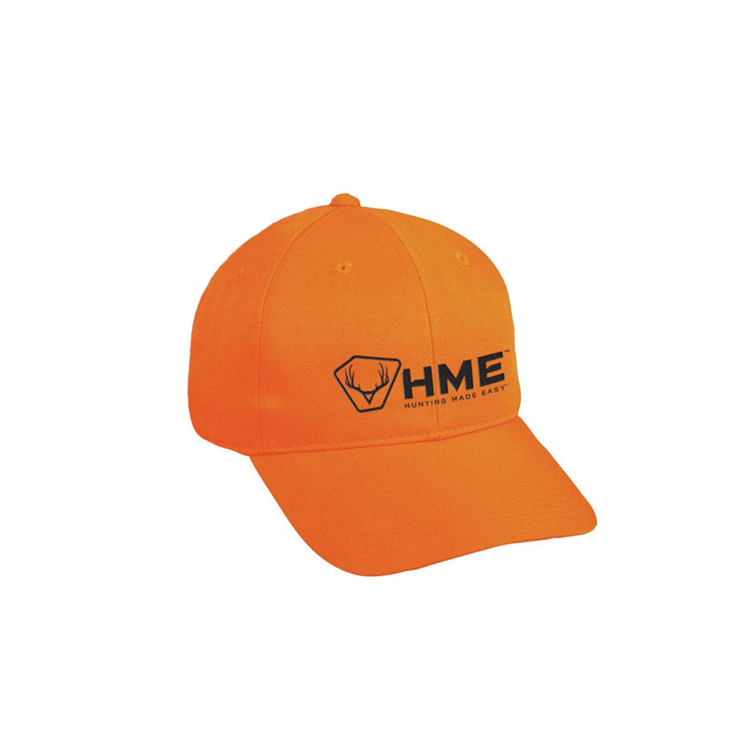 HME Durable Reliable Versatile Highly Visible Blaze Orange All-Season Unisex Safety Vest & Adjustable Hat with Hook-and-Loop Backstrap