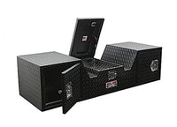 5TH Wheel RV Box 57IN V-Shape, 1 LID, 2 Rear Facing Doors - Black