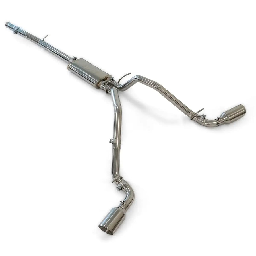 GM 1500 2014-2019 Cat-Back Exhaust Systems Dual Exit Raw Tubes Polished Tips