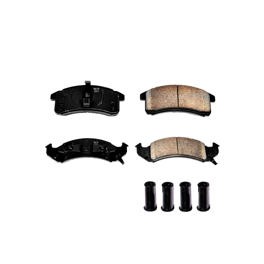 Power Stop Front Brake Kit For Buick LeSabre 1992-93 |Park Avenue 1991-93 |Riviera 1992-93 |Cadillac Allante 1993 |Eldorado 1993-92 - Ceramic Brake Pads With Hardware Installation, 17-505