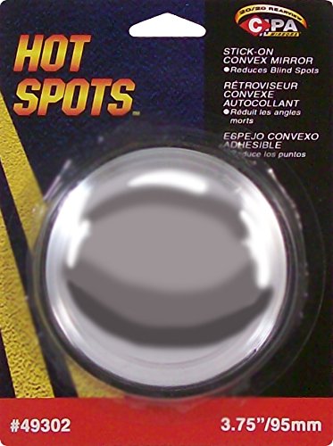 HotSpots CIPA 3 3/4" Round Stick-On Convex Mirror 49302