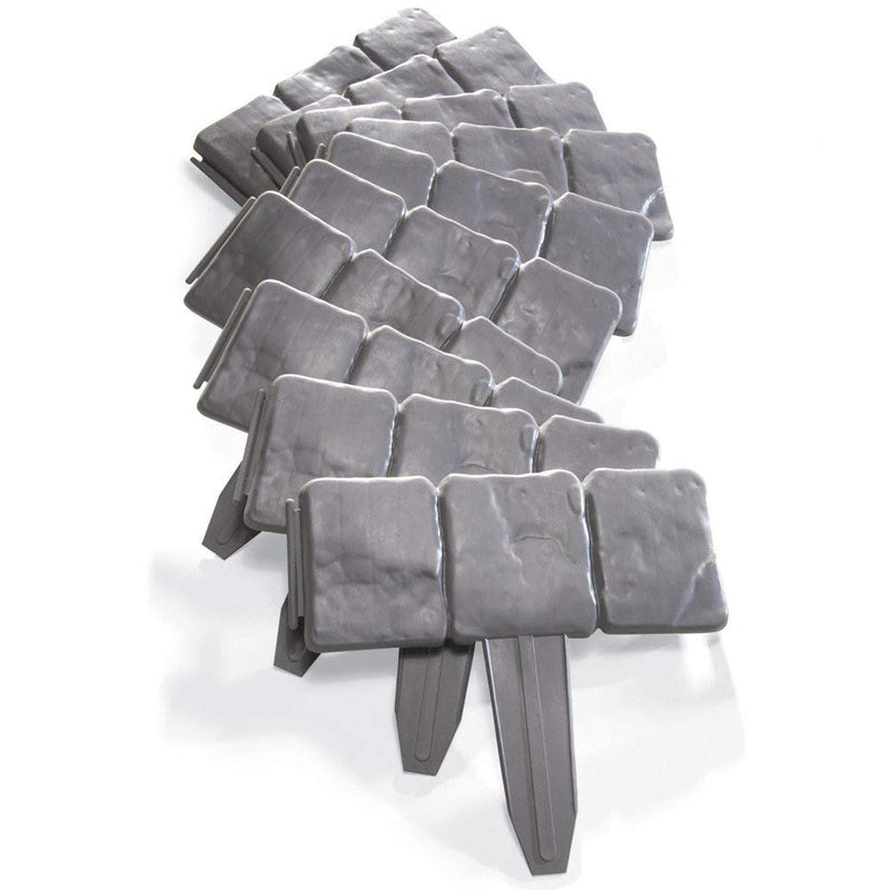 10pcs Fawcotu Hammer-in Stone Effect DIY Decorative Garden Edging Palisade Trellis