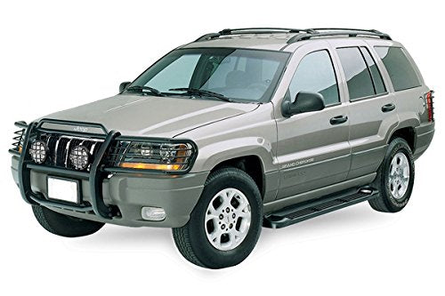 Grille Brush Black Horse Bumper Guard Modular Black Compatible with 1999-2004 Jeep Grand Cherokee-17EB26MA
