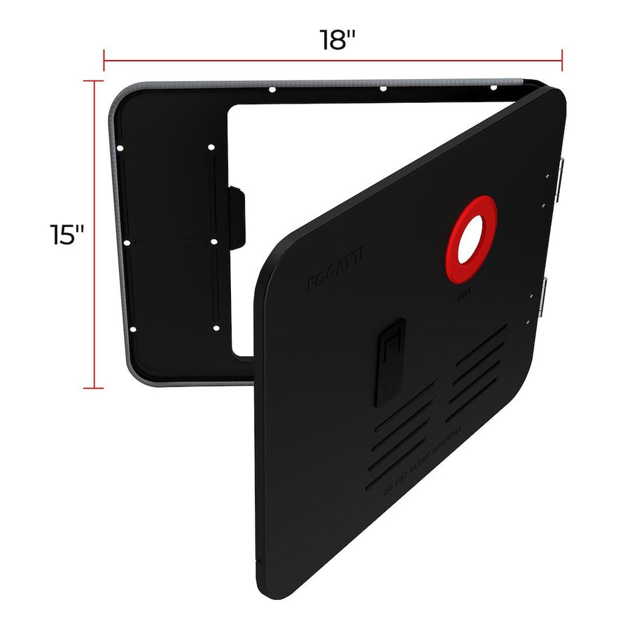 FSBD-1518/BLACK - FOGATTI - 15 * 18 DOOR KIT - BLACK FOR INSTASH
