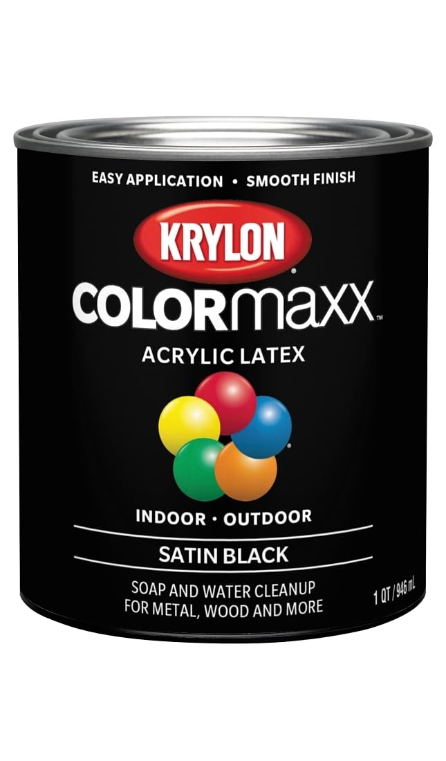 COLORmaxx™ Krylon® Brush-On, Satin, Black, 1 Quart