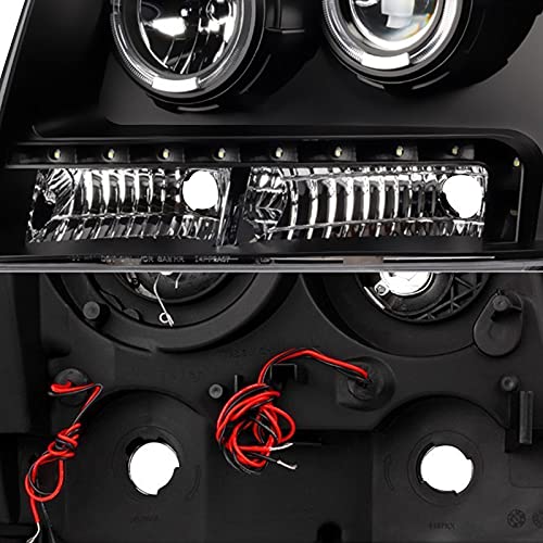 Headlight Xtune PRO-JH-CSUB07-LED-BK (Chevy Suburban 1500/2500 07-14 / Chevy Tahoe 07-14 / Avalanche 07-14 Halo Projector W/LED s - Black)