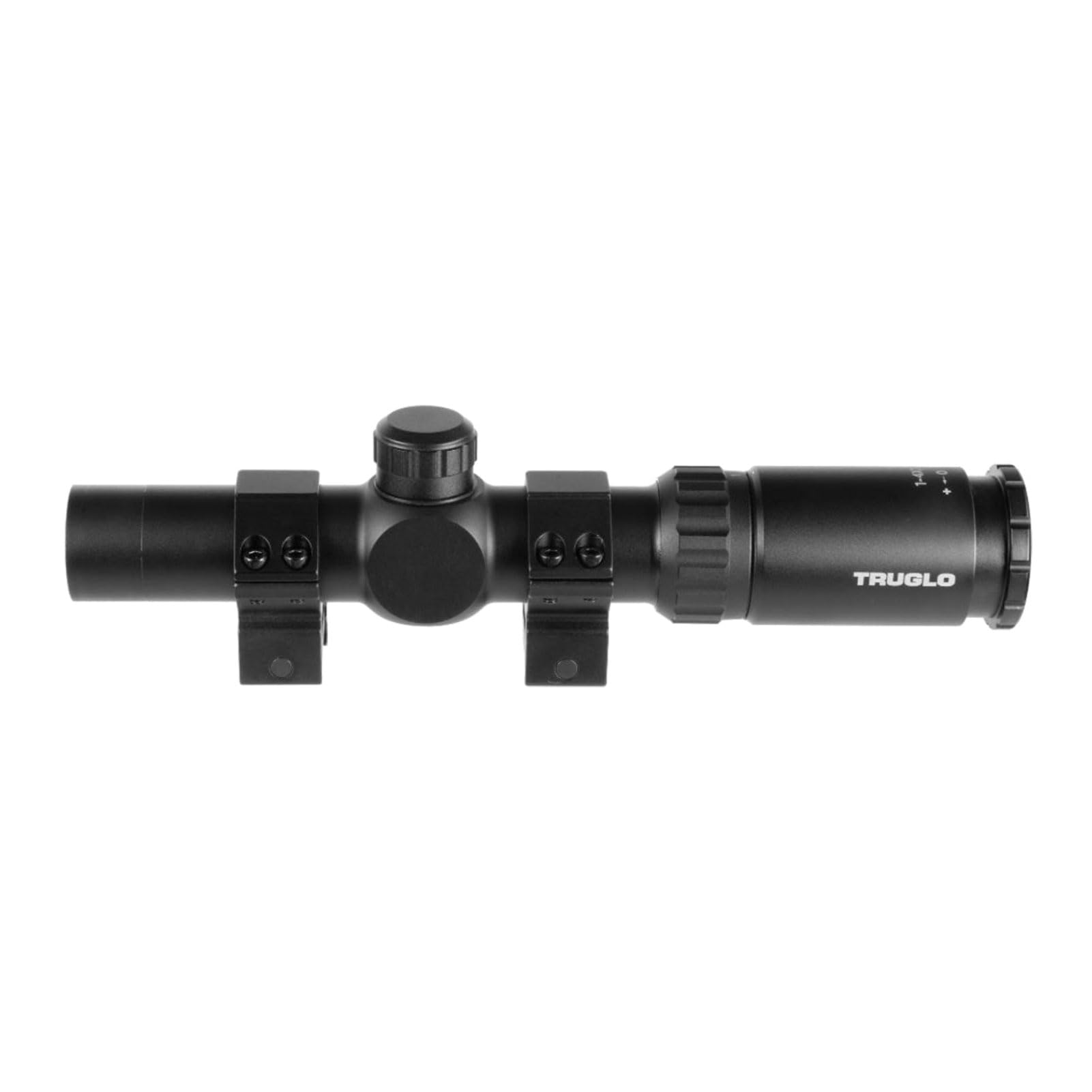 30mm TRUGLO TruBrite 30 Hunter Compact Waterproof, Shockproof, Fogproof Gun Hunting Scope, 1-4 x 24mm, Matte Black