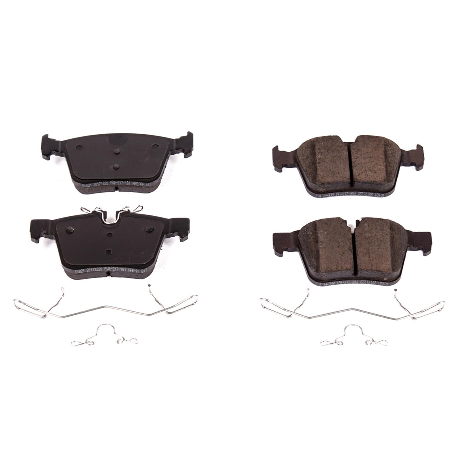 Power Stop Brake Kit Front For Jaguar E-Pace 2018-19 |F-Pace 2017-20 |XE 2016-20 |XF 2016-24 |Land Rover Discovery Sport 2015-25 - Ceramic Brake Pads With Installation Hardware, 17-1821