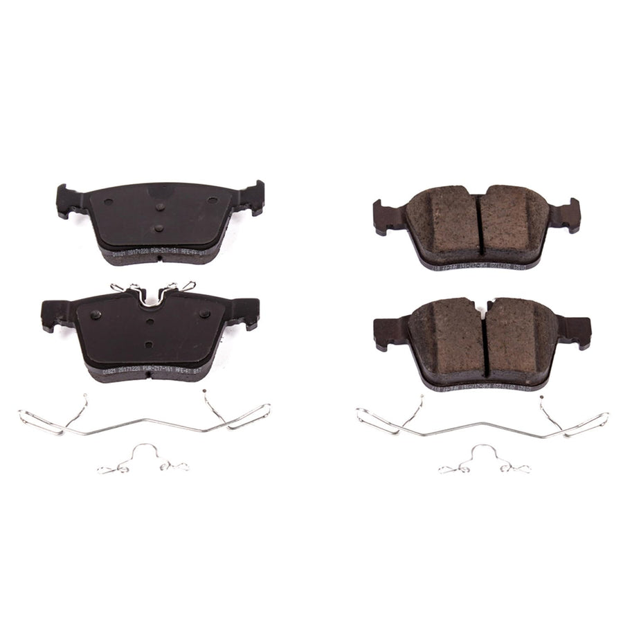 Power Stop Brake Kit Front For Jaguar E-Pace 2018-19 |F-Pace 2017-20 |XE 2016-20 |XF 2016-24 |Land Rover Discovery Sport 2015-25 - Ceramic Brake Pads With Installation Hardware, 17-1821