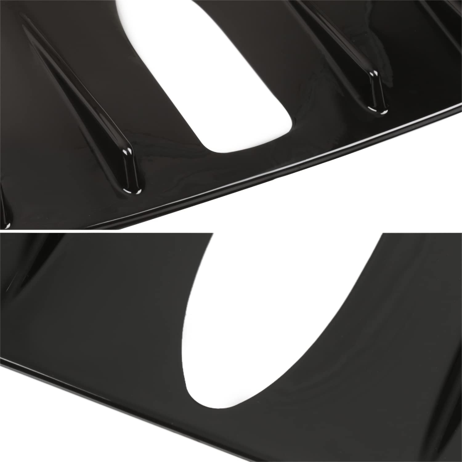 Spec-D Tuning ABS Glossy Black Shark Fin Vortex Generator Compatible with 2015-2021 Subaru Impreza WRX STI Models