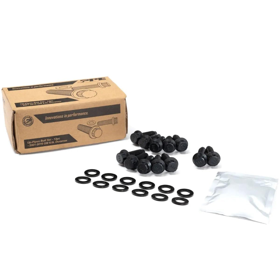 Compatible PPE Up Pipe Bolt Set 116121500 for 2001-2016 GM 6.6L Duramax LB7 LLY LBZ LMM and LML (12 PC)